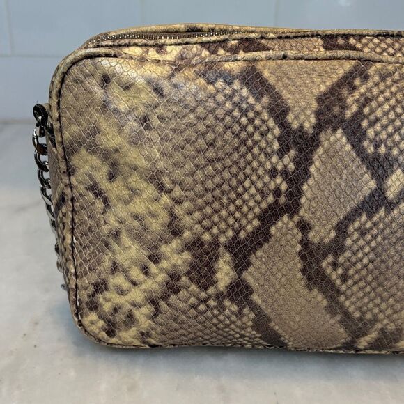 Michael Kors Bag Purse Crossbody Handbag Snake Print Leather Pocketbook - Picture 5 of 16